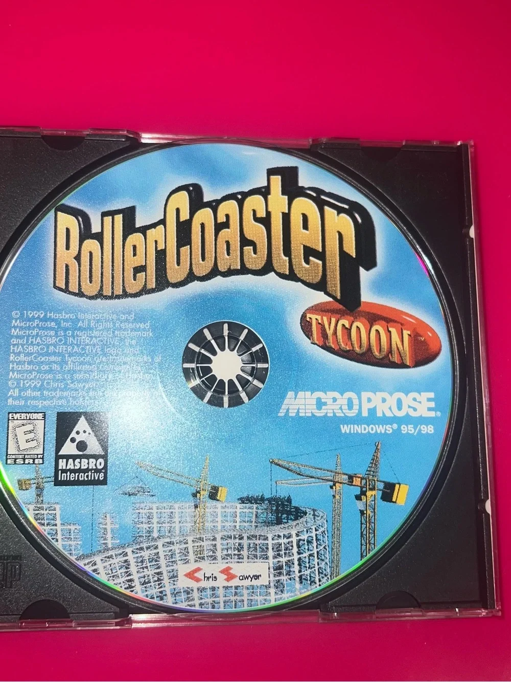 RollerCoaster Tycoon PC Game Disc